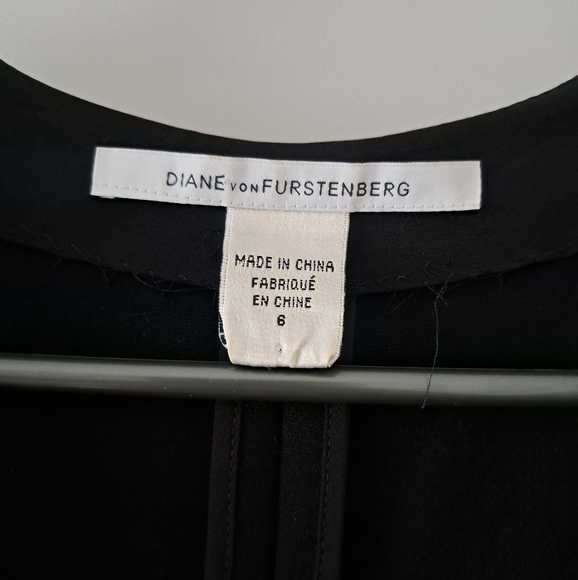 Diane von Furstenberg Black Midi Dress - Picture 4 of 6